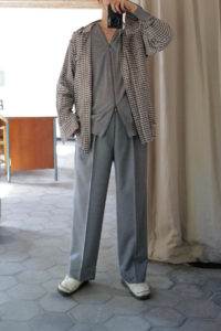 最終値下げ　カシミヤビーバー　柿乃葉 Dress Trousers Flare Cashmere Beaver 012 & 013 - 手記 ｜ 柿乃葉 / KAKINOHAHANARE